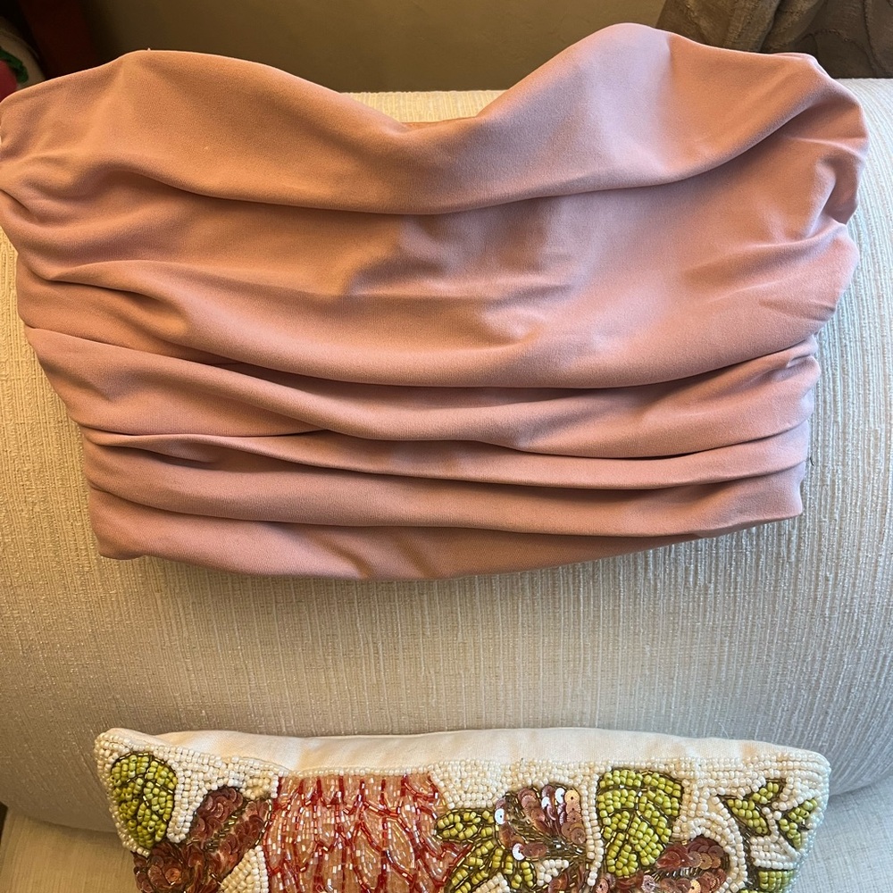 Zara pink crop top